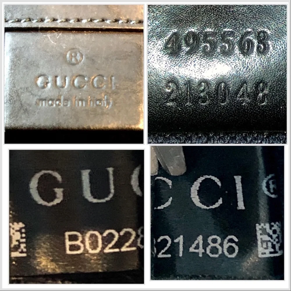 GUCCI GG SUPREME Soft Sided Coated Canvas Leather Black and Grey Backpack COA
